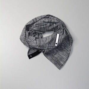 Gray Knit Scarf